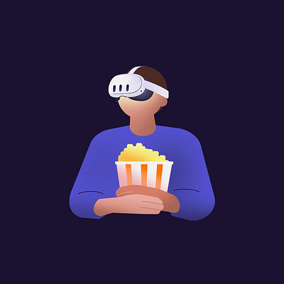 VR Movies graphic design illustration metaverse oculus vr