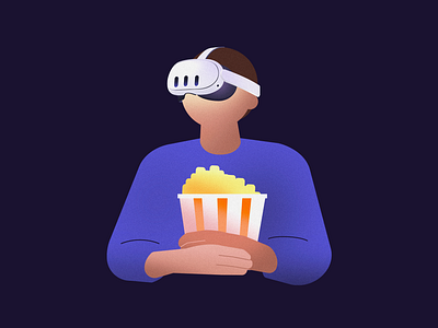 VR Movies graphic design illustration metaverse oculus vr