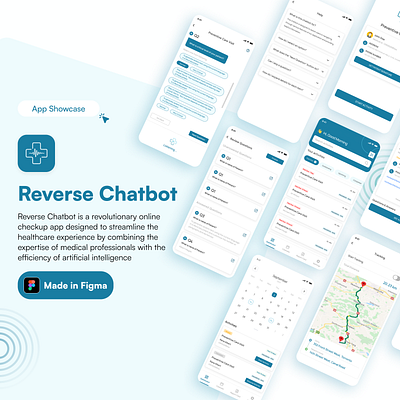 Reverse ChatBot Mobile App ai app app design chatbot chatbot app medical app ui ux