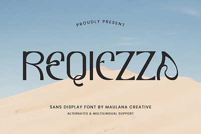 Reqiezza Decorative Display Font branding font fonts graphic design logo nostalgic