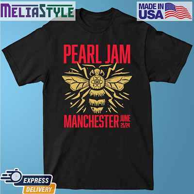 Official Pearl Jam At Manchester Uk June 25 2024 Shirt graphic design