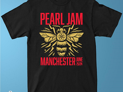 Official Pearl Jam At Manchester Uk June 25 2024 Shirt graphic design