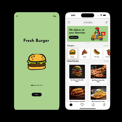 Food Delivery app animation app design food food delivery ui