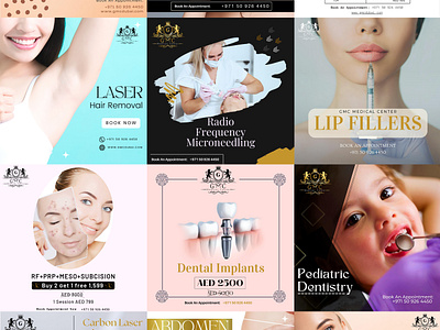 Social Media Post ads beautician botox branding canva creative design dermatologist design facebook post design graphic design graphic designer health instagram post design skin care skin treatment social media graphic designer social media manager