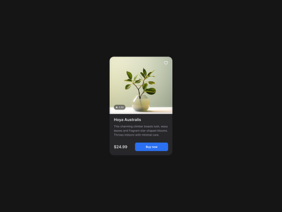 Product card for a plant website design pattern plant plant app card plant website card ui ui pattern ux ux pattern website