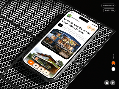 Real Estate Mobile App Design 🏘️ apartment booking broker building buy design estate flat home minimal app mobile app design properties real estate design residence room sell uidesign uiux user interface uxdesign