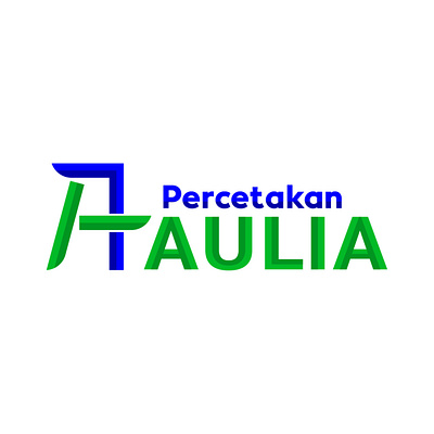 Percetakan Aulia Logo design illustration.