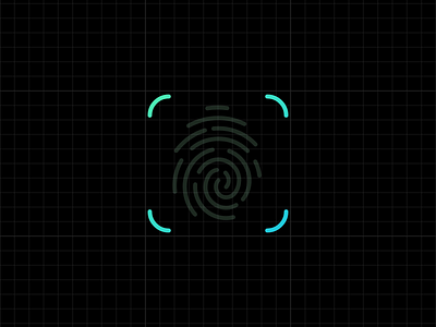 Fingerprint Scanner Animation animation app authentication design figerprint gradient graphic design illustration motion motion graphics neon scanner security svg animation svgator ui ux