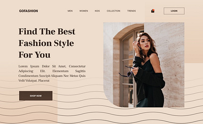 E-Commerce Landing Page e commerce fashion landing page ui