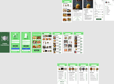 Food Recipe App app desgin food app mobile app ui