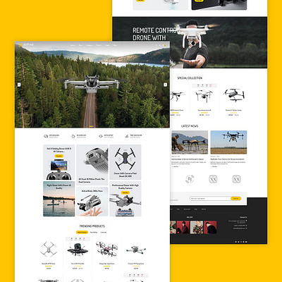 AirPixel – Drones, Speakers & Gadgets – E-commerce Theme design opencart prestashop shopify templates theme themes webdesign woocommerce