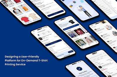 On-Demand T-Shirt Printing Platform Design design figma ui uiux user experience user interface
