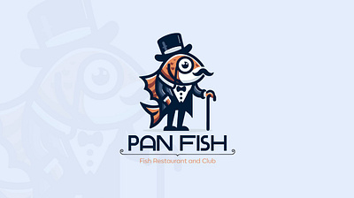 Fish restaurant logo branding design illustration logo logo design logotype logotype design mascot logo restaurant logo