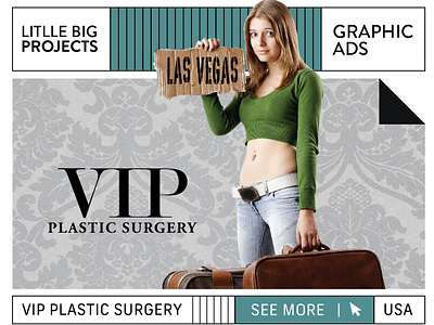 Vip Plastic Surgery advertisment flyer graphic ads graphic design printed design