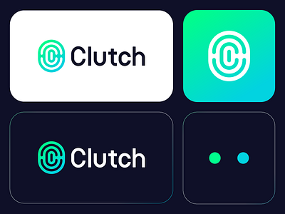 Clutch branding c c logo fingerprint logo logo design logo designer modern logo security security logo software software logo symbol tech tech logo