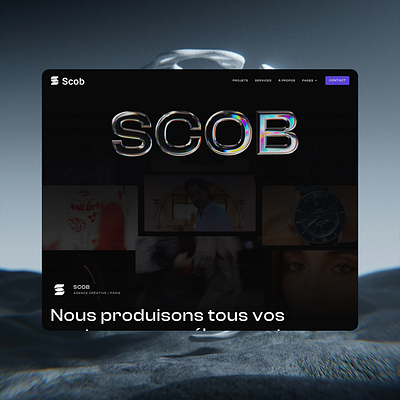 Scob 3d animation ui website