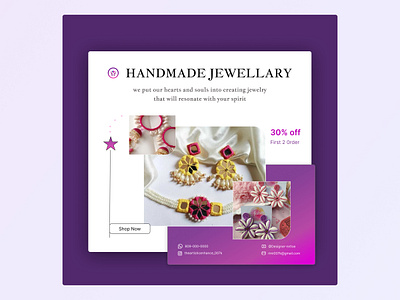 Handmade Jewellery Flyer Template Designs branding flyer template jewelry ui