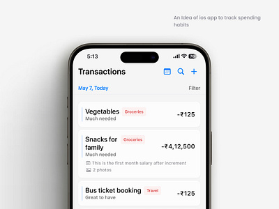 Money manager ios app concept app daily ui design ios manager minimal money tracker ui ux website