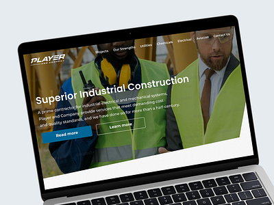Superior Industrial Construction: A Robust UI for Leading 3d agency animation branding design illustration logo motion graphics ui uiux ux web design web development