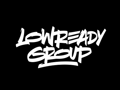 LOWREADY GROUP calligraphy font lettering logo logotype typography vector