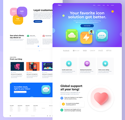 Modern Icon Solution Website Design design dribbble figma landing page ui design product design uer interface ui ui design ui ux ux website website design wedsite ui design