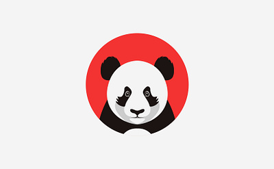 Panda animal bear china cute design face head icon logo panda symbol whild