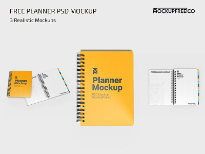 Free Planner PSD Mockup free freebie mock up mockup mockups notebook photoshop planner planner mockup planner psd template product psd stationery stationery mockup template templates