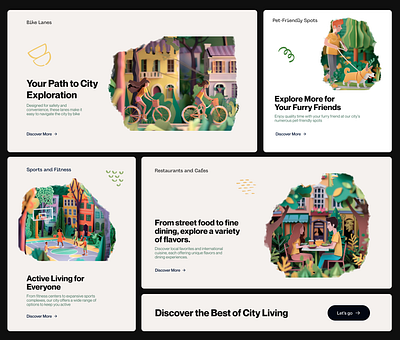 New City artwork branding illustration ui ux