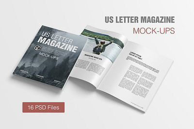 US Letter Magazine Mockup advertising book brochure catalogue cover cover mockup editable fashion magazine mock up mockup photoshop presentation print psd reflection smart objects template us letter us letter mockup