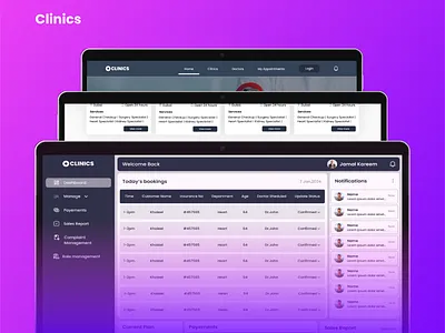 Hospital appointment booking System clinics dashboard design doctorbooking figma health hospitalappointmentbooking hospitalbooking prototyping ui userexperience userinterface ux webapp website wireframing