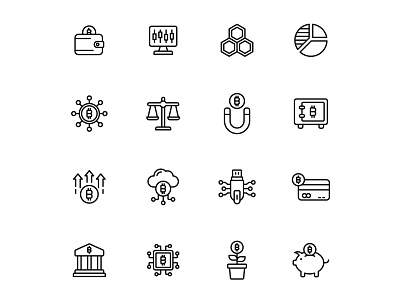 48 Cryptocurrency Icons crypto cryptocurrency cryptocurrency icon freebie icon design icon download illustrator vector vector design vector download vector icon