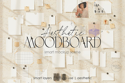 AESTHETIC MOODBOARD mockup kit aesthetic brand identity mockup branding mockup card mockup interior design mockup interior design moodboard interior moodboard minimal mockup modern mood board mockup moodboard moodboard mockup moodboard mockup kit natural neutral paint mockup paint swatch paint swatch mockup paper effects