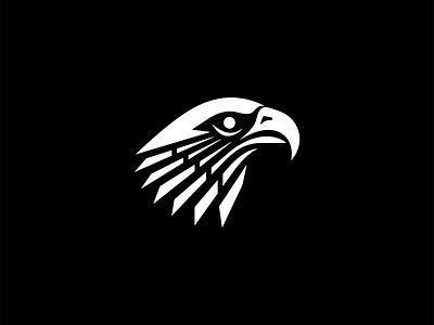 Eagle Logo animal bird branding design eagle emblem falcon freedom geometric hawk icon identity illustration logo mark security simple sports symbol vector