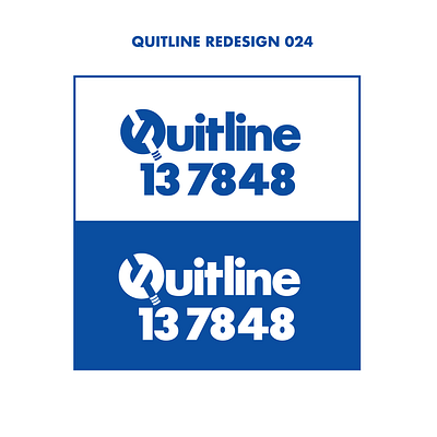 QUITLINE REDESIGN 024 graphic design logo typo typography