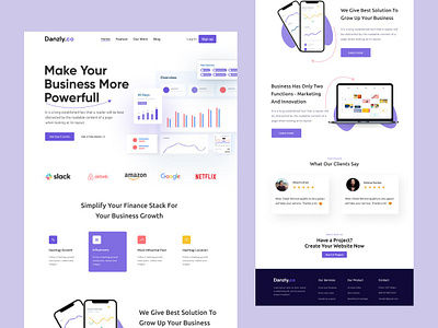 SAAS landing page landing page