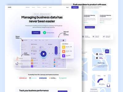 SaaS Website business corporate dashboard marketing saas saas landing page software uiux web design website