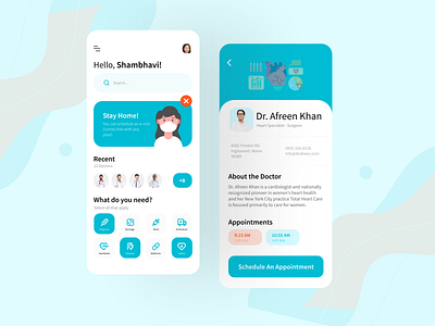 Medical Application UI/UX landing page