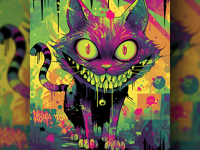 FCK DGS 0133 ai branding cat daliy design illustration poster print