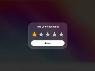 Star rating component in Framer animation framer ui web design