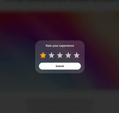 Star rating component in Framer animation framer ui web design