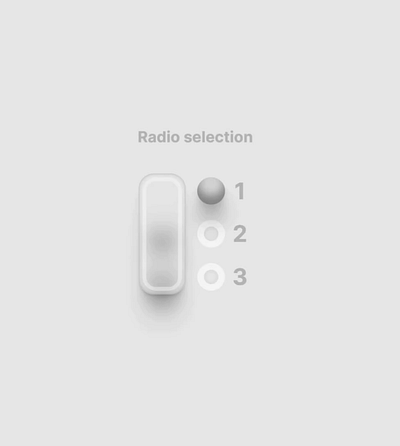 Glassmorphism radio selection in Framer animation form framer radio radio selection ui