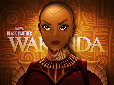 Wakanda Warrior Concept affinity designer affinity photo character design graphic design illustration vector