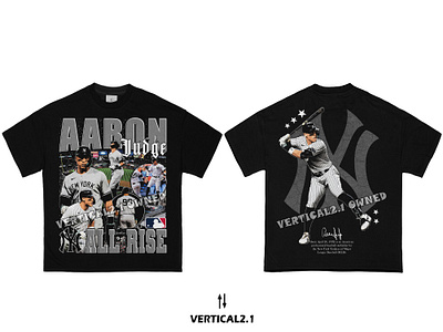 AARON JUDGE BOOTLEG DESIGN apparel design bootleg bootleg design clothing design design graphic design streetwear design tshirt design