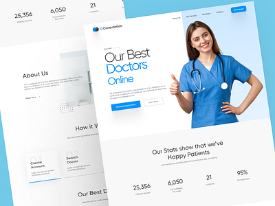 Doctor Website Design clinic doctor doctor website design health hospital medical medicine uiux web design website