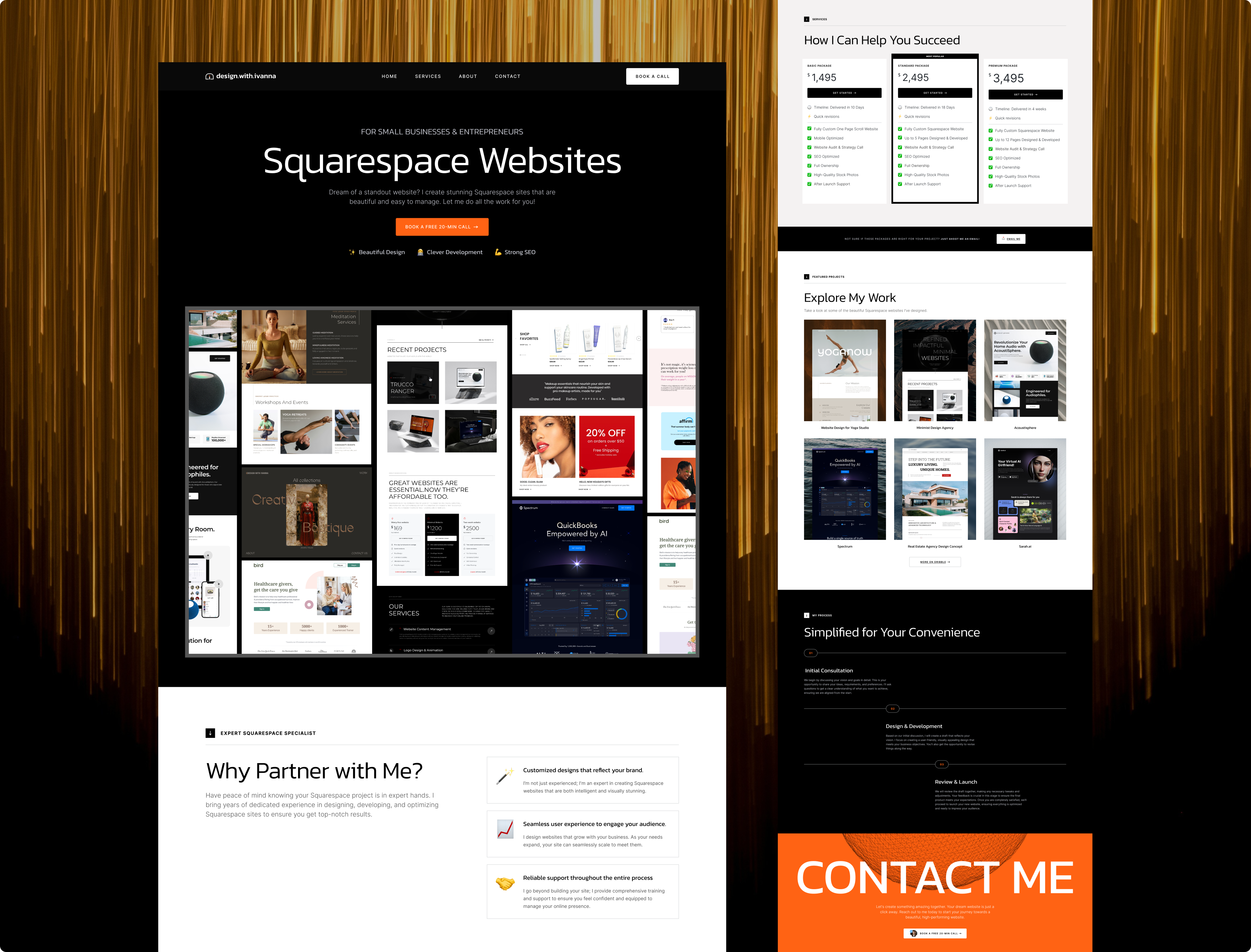 Modern and Minimal Website Design for Design Agency beautiful design futuristic minimal modern simple ui ux websideweb design agency website design