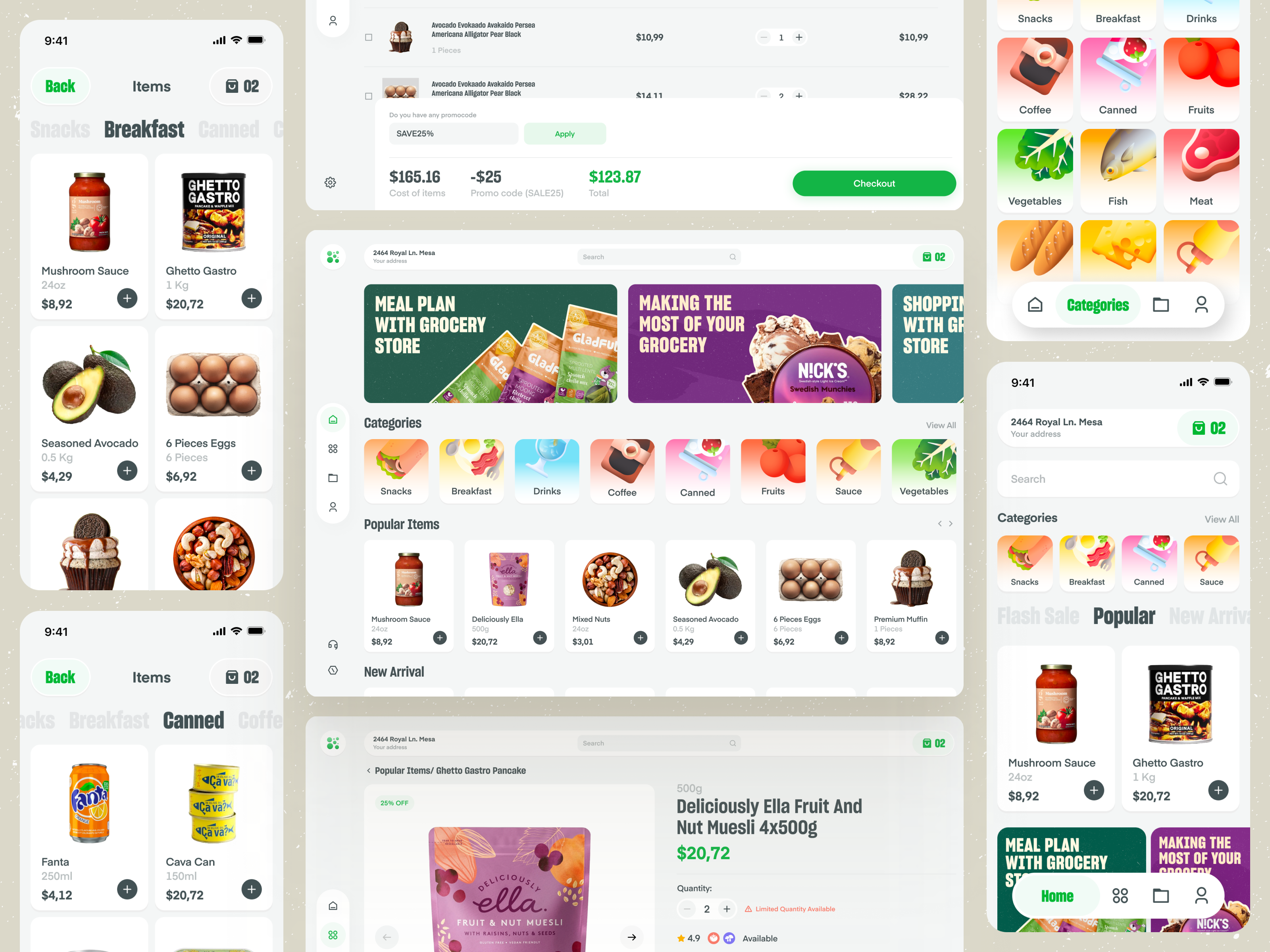 Grocery shop full project admin app dashboard design grocery grocery shopping minimal online grocery product design product design app sajon sidenav ui ui design uiux user interface ux web webapp webdesign