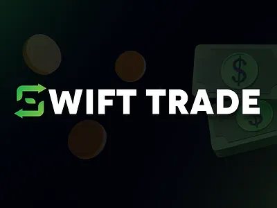 SWIFT TRADE Crypto exchange logo branding company logo crypto crypto exchange logo design fiverr for hire green logo illustrator photoshop s s logo vector logo