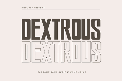 Dextrous - Sans Serif Font 3d animation branding design font graphic design handwritten illustration italic logo logotype motion graphics script typeface ui