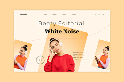 Headphone Ecommerce Website Design Concept app branding design desktop figma headphone homepage illustrator inmedia orange red ui user interface ux web website