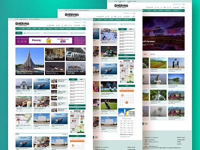 Daily Inqilab Bangla Newspaper Redesign landing page news paper redesign redesign saas landing page ui uiux design web design